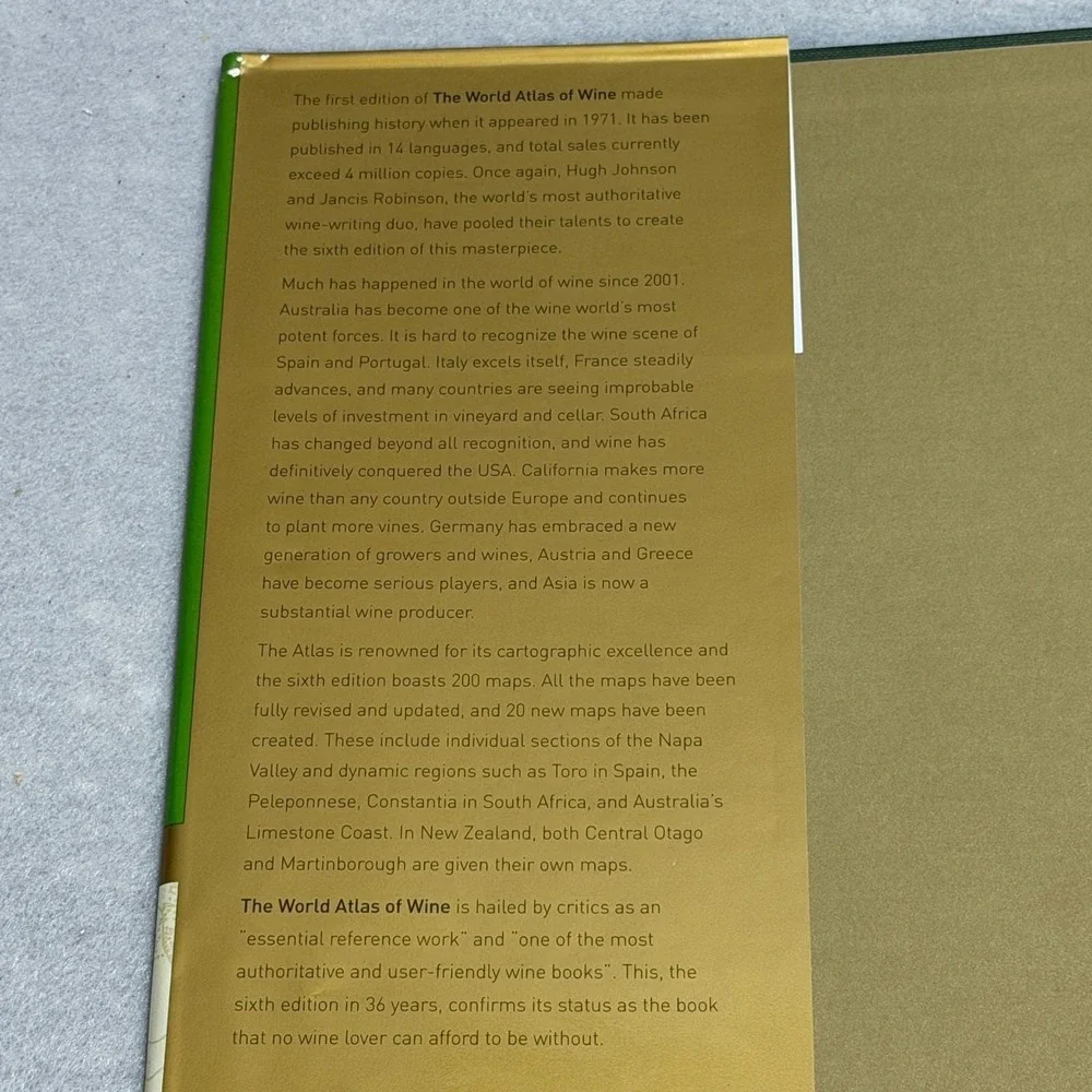 The World Atlas of Wine 6th Ed Hugh Johnson Jancis Robinson HC DJ 2007